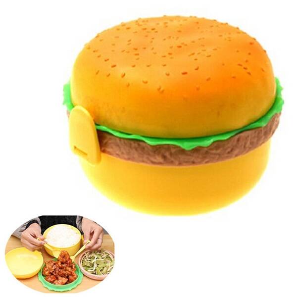 Hamburger Tasarımlı Beslenme Kabı - 1