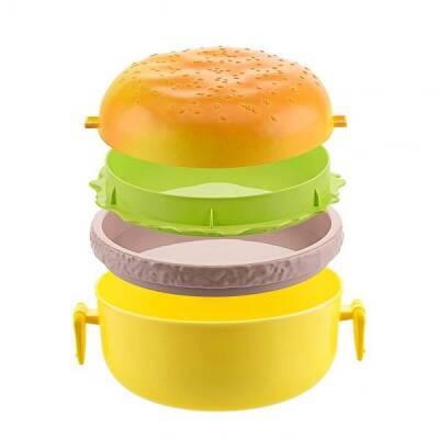 Hamburger Tasarımlı Beslenme Kabı - 2
