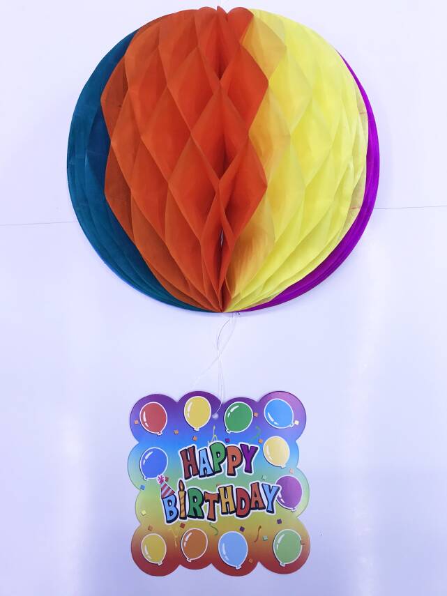 Happy Birthday Kağıt Süsü 55 cm - 1