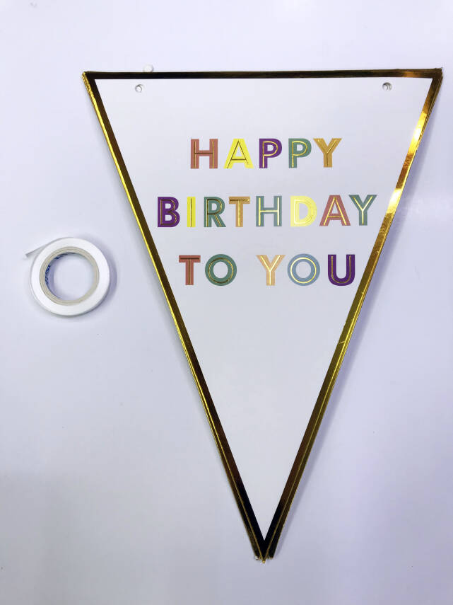 Happy Birthday To You Flama Bayrak Süsü - 1
