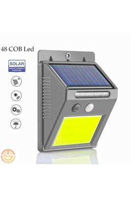 Hareket Sensörlü Solar 48 Led Bahçe Lambası - 2