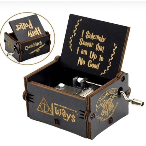 Harry Potter Ahşap Çevirmeli Müzik Kutusu - 2