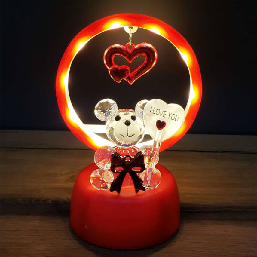 Işıklı Kırmızı I Love You Ayıcık - 2