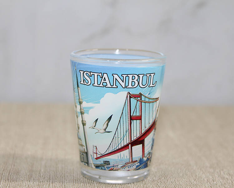 İstanbul Temalı Cam Shot Bardak - 1