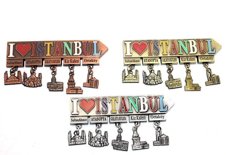 İstanbul Temalı Metal Magnet Model 7 - 1