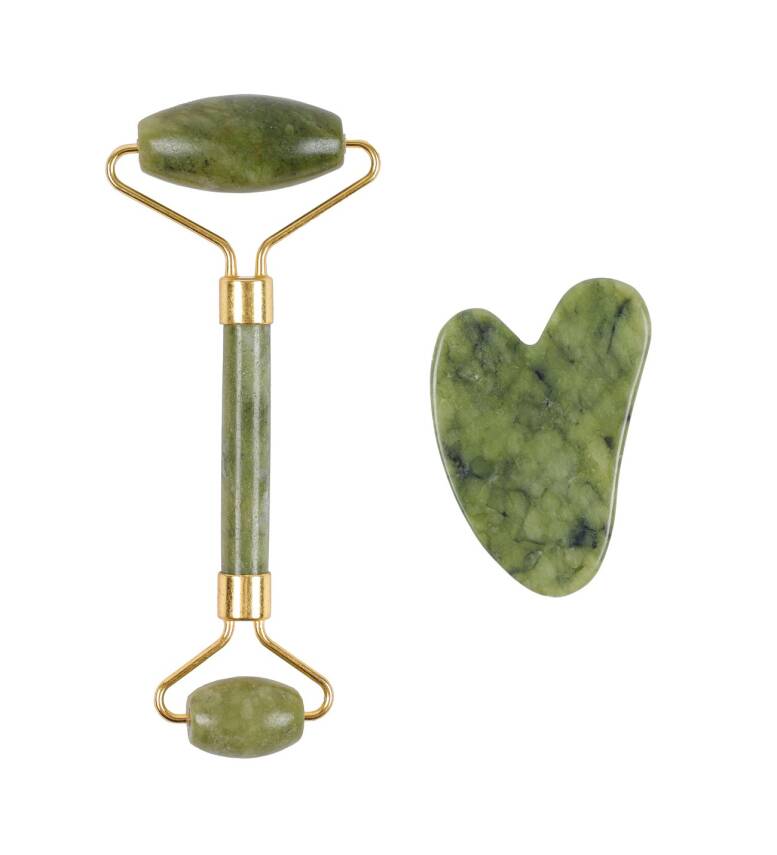 Jade Roller Gua Sha Taşı Seti - 1