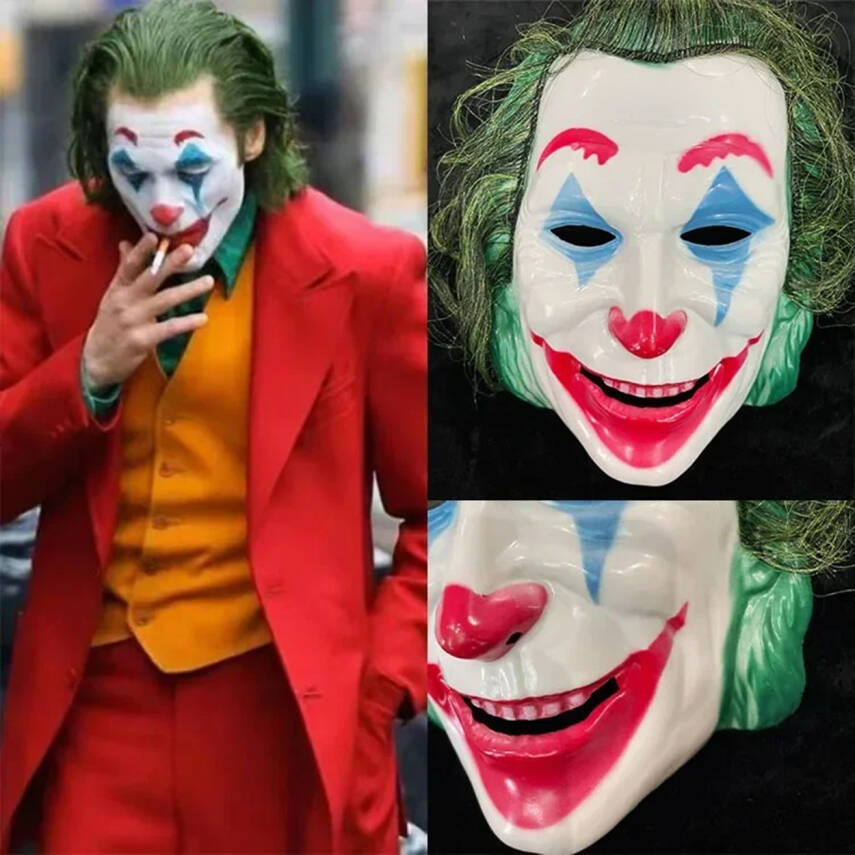 Joaquin Phoenix Joker Maskesi Yeşil Saçlı - 1