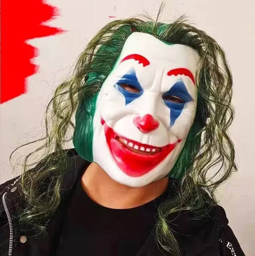 Joaquin Phoenix Joker Maskesi Yeşil Saçlı - 2