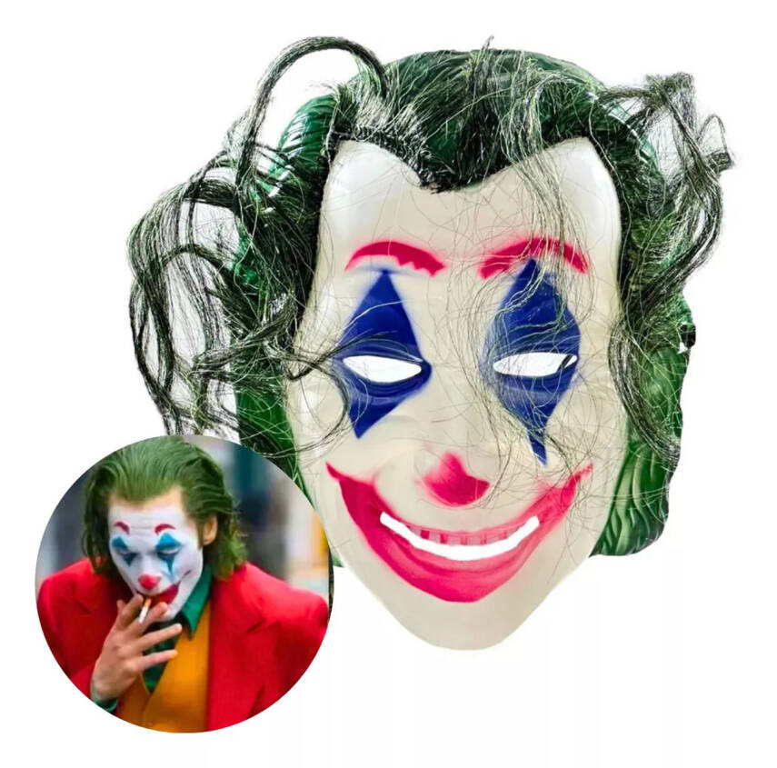 Joaquin Phoenix Joker Maskesi Yeşil Saçlı - 3