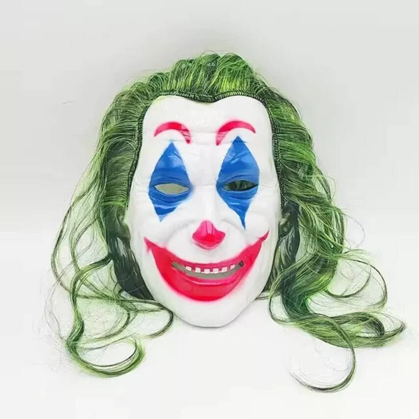 Joaquin Phoenix Joker Maskesi Yeşil Saçlı - 4