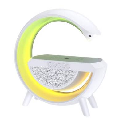 Kablosuz Şarj Standlı RGB Hoparlör - 2