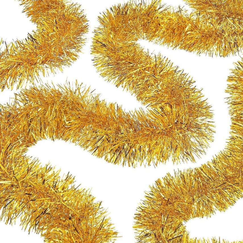 Kalın Simli Parti Süsü 2 Metre Altın - 1