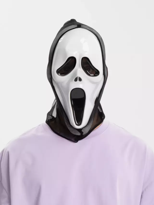 Kapşonlu Çığlık Maskesi Scream Maskesi 33x21 cm - 2