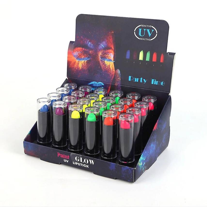 Karanlıkta Parlayan Neon Ruj Seti - 5