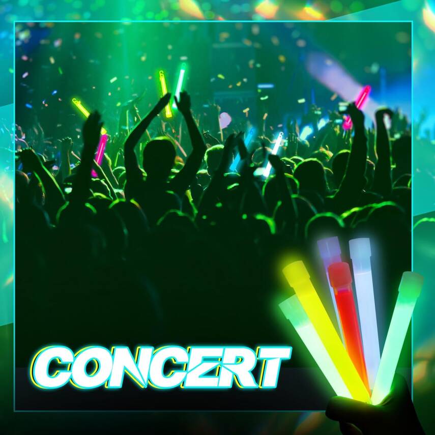 Karanlıkta Yanan Asılabilir ip Aparatlı Glow Stick Lamba Seti 15cm - 5