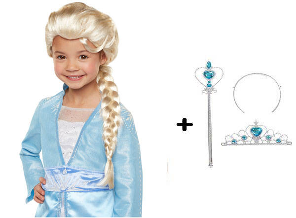 Karlar Ülkesi Frozen Elsa Kostüm Seti Çocuk Boy - 1