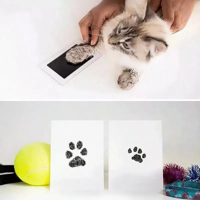 Kedi Köpek Pati İzi Fotoğraf Çerçevesi Seti - 2