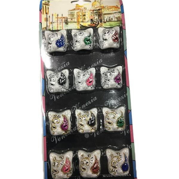 Kedi Mask Magnet Seti 12 Adet - 1