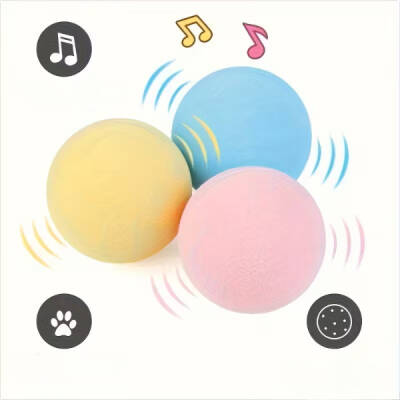 Kedi Otlu 3 Sesli İnteraktif Top Kedi Oyuncağı - 4