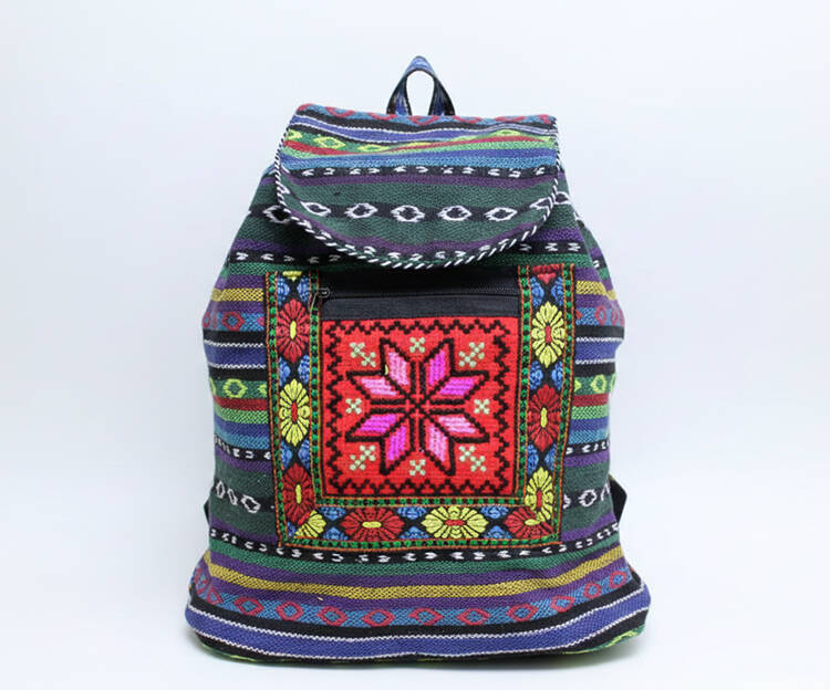 Kilim Desenli Sırt Çantası - 1