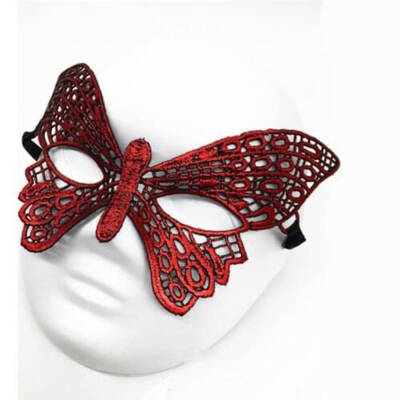 Kırmızı Dantel Masquerade Maskesi 7 No - 2