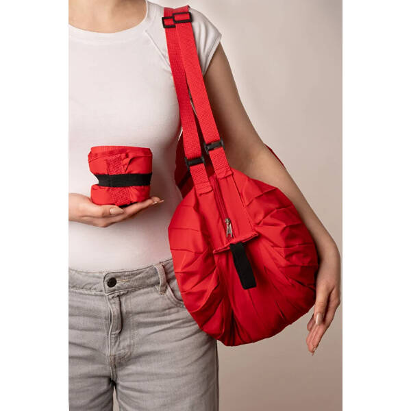 Kırmızı Katlanabilir Seyahat Çantası - 1