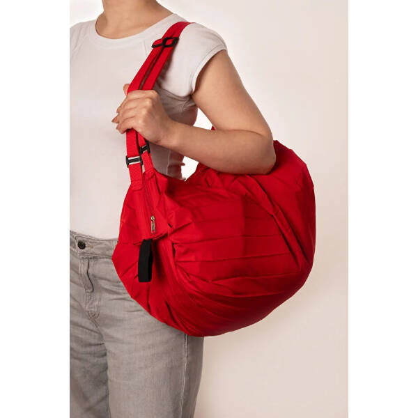 Kırmızı Katlanabilir Seyahat Çantası - 2