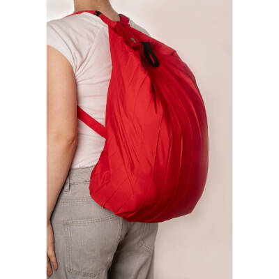 Kırmızı Katlanabilir Seyahat Çantası - 4