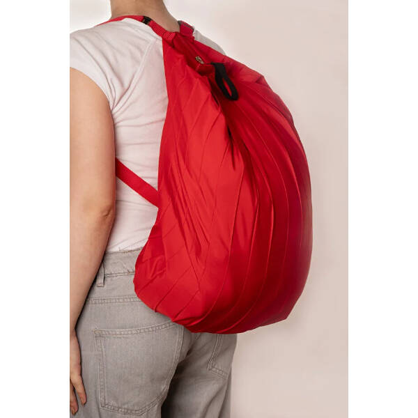 Kırmızı Katlanabilir Seyahat Çantası - 4