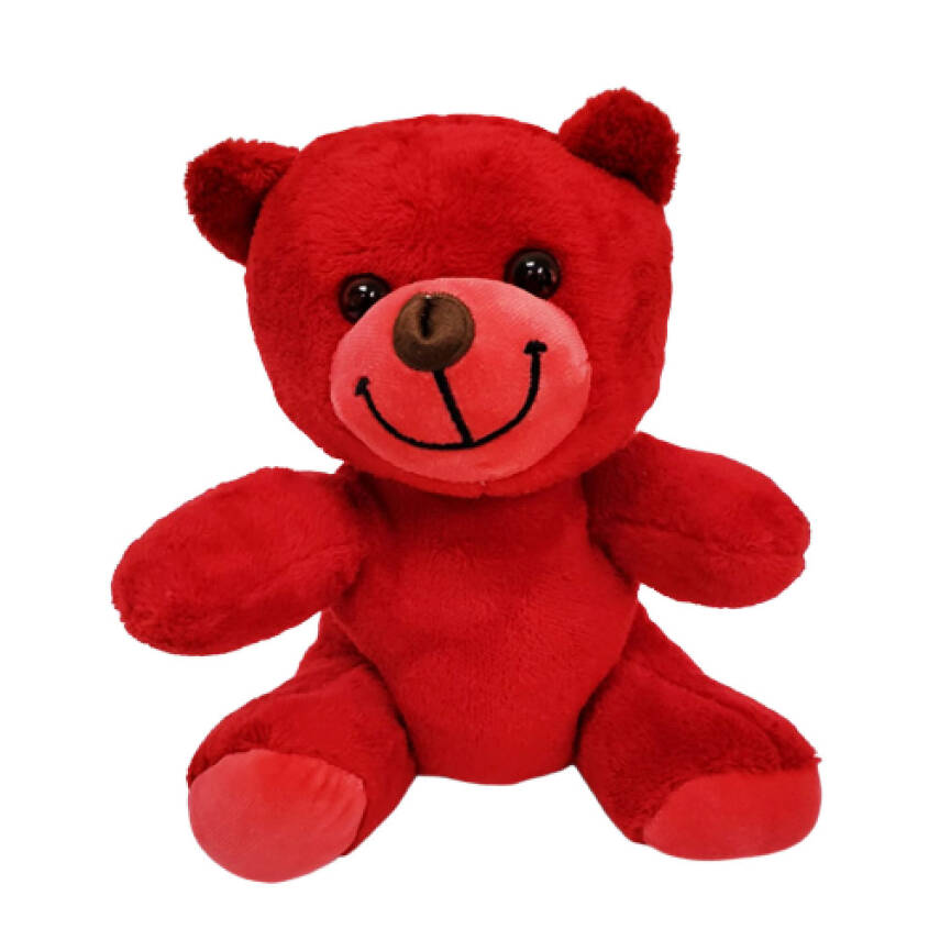 Kırmızı Peluş Oyuncak Ayıcık - 1