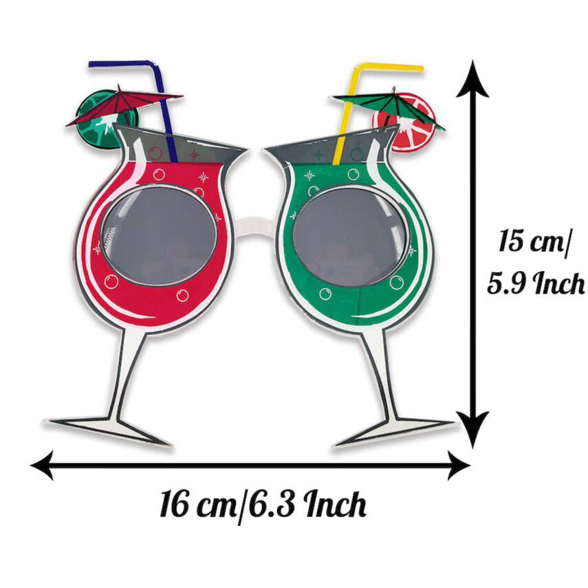 Kokteyl Temalı Hawaii Yaz Partisi Gözlüğü - 5