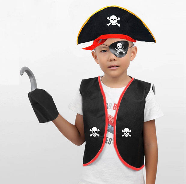 Korsan Kostüm Seti Çocuk Boy 4-6 Yaş - 1