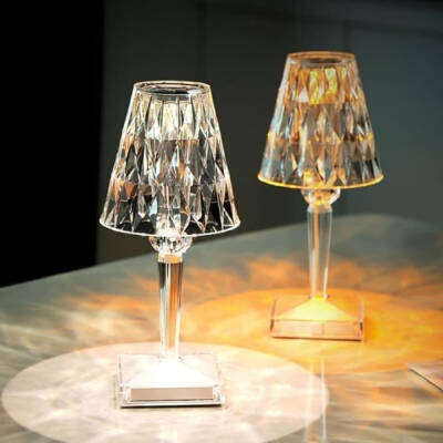 Kristal Abajur LED Kumandalı Ve Dokunmatik Masa Lambası - 3