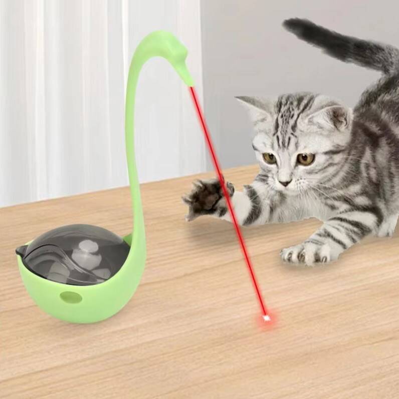 Kuğu Şeklinde Lazerli Kedi Oyuncağı - 3