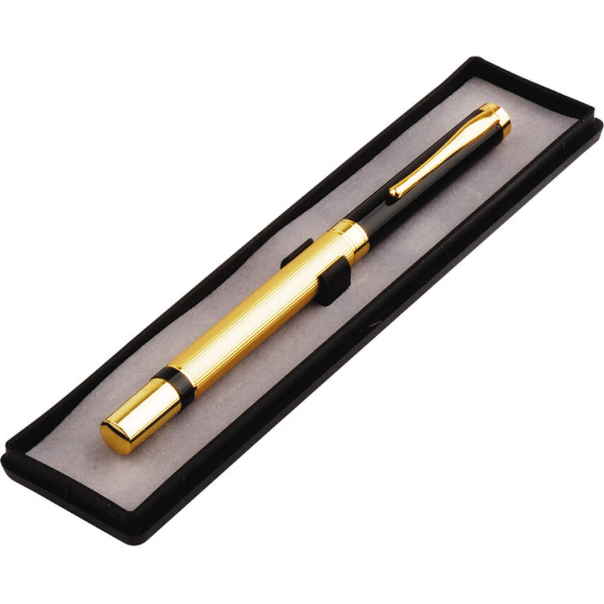 Kutulu Metal Roller Gold Siyah Kalem - 1
