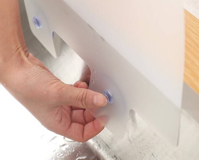 Lavabo ve Ocak Sıçrama Önleyici Vantuzlu Kalkan - 4