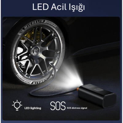 LCD Göstergeli 3'ü 1 Arada Hava Kompresörü - 5