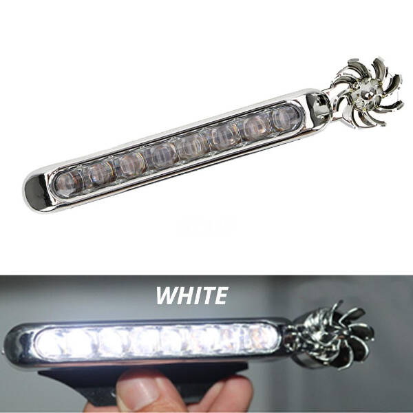 Led Çakar Lamba Seti Beyaz Renk Rüzgar Enerjili - 2
