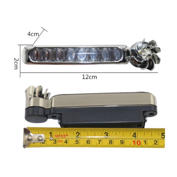 Led Çakar Lamba Seti Beyaz Renk Rüzgar Enerjili - 4