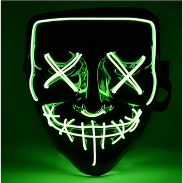 LED Işıklı Yeşil Maske - 1