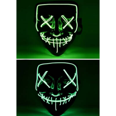LED Işıklı Yeşil Maske - 3