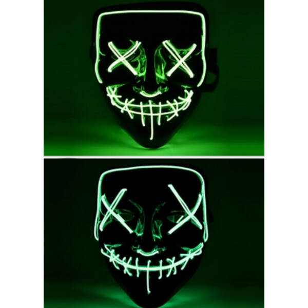 LED Işıklı Yeşil Maske - 3