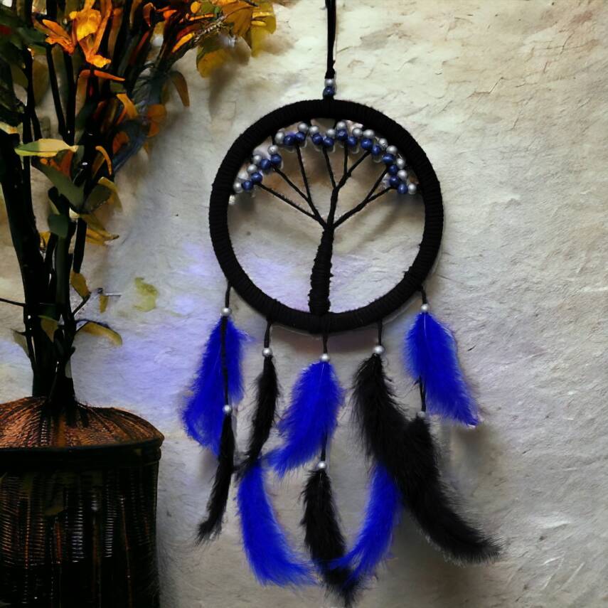Mavi İncili Hayat Ağacı Dream Catcher - 1