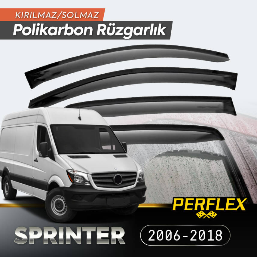 Mercedes Sprinter 2006-2018 Cam Rüzgarlığı V2 Mugen - 1
