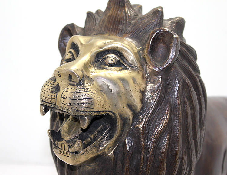Metal Aslan Biblosu 60 Cm - 2