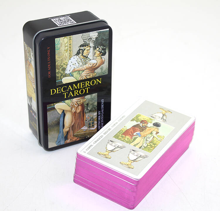 Metal Kutulu Tarot Kartı Decameron - 1