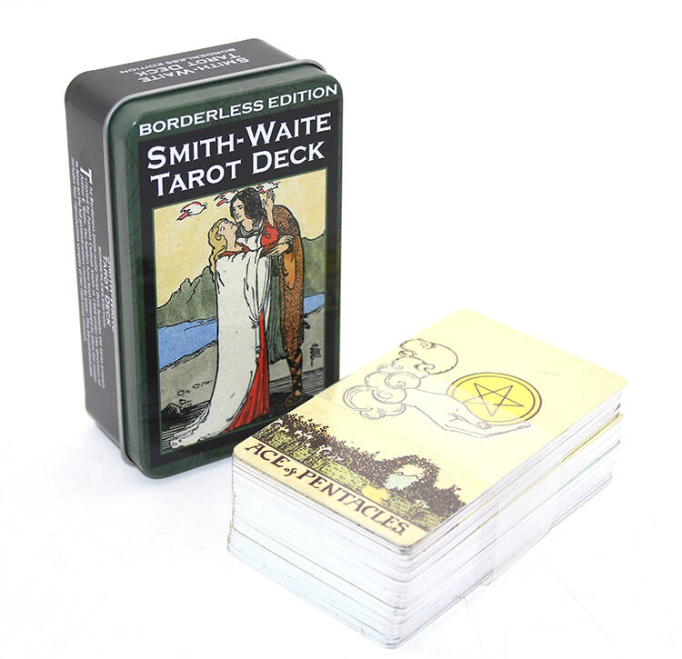 Metal Kutulu Tarot Kartı Smith-Waite - 1