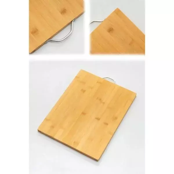 Metal Saplı Bambu Kesim Panosu - 3