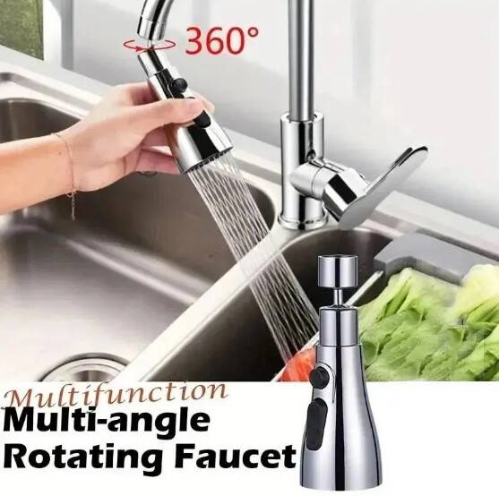 Metalik Musluk Başlığı 3 Fonksiyon - 3