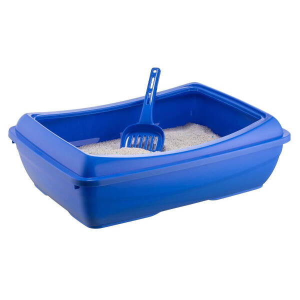 Mikopet Küçük Kedi Tuvaleti Mavi - 1